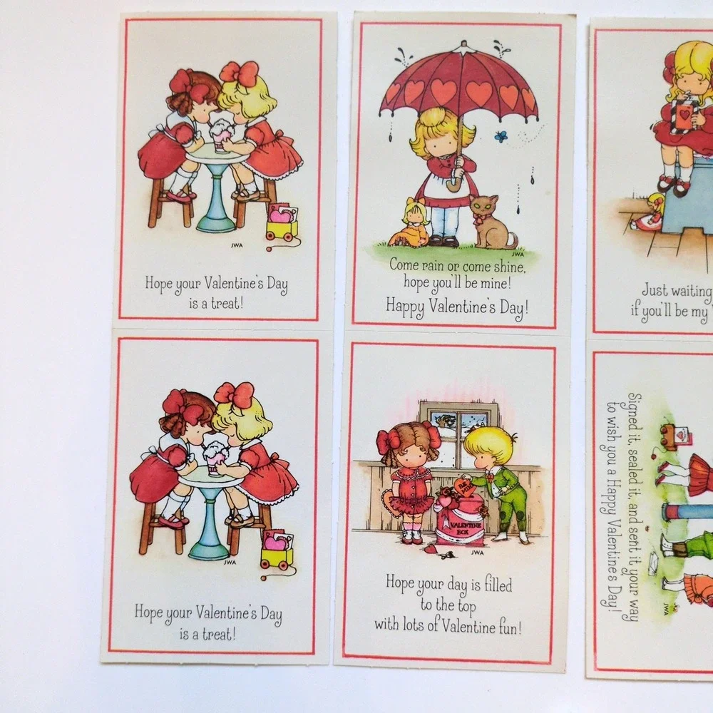 Vintage 1978‎ Hallmark Classroom Valentine's Day Cards - Joan Walsh Anglund Art